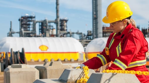 Female worker working